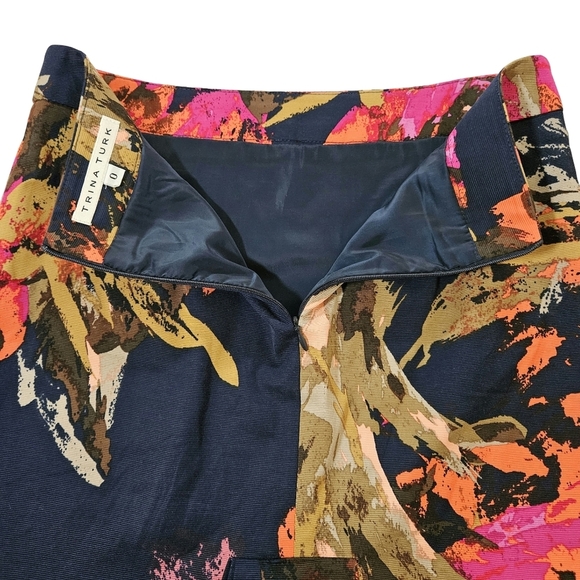 Trina Turk "Miki" Print Pencil Skirt, Size 0 - Picture 5 of 8